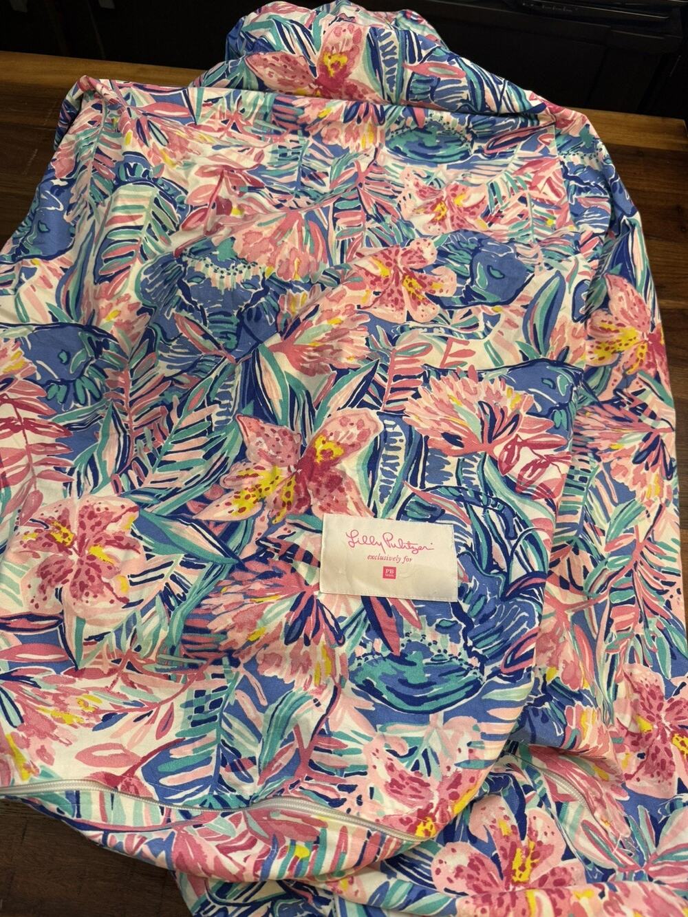 Pottery Barn Lilly Pulitzer Bean Bag Cover With Keys